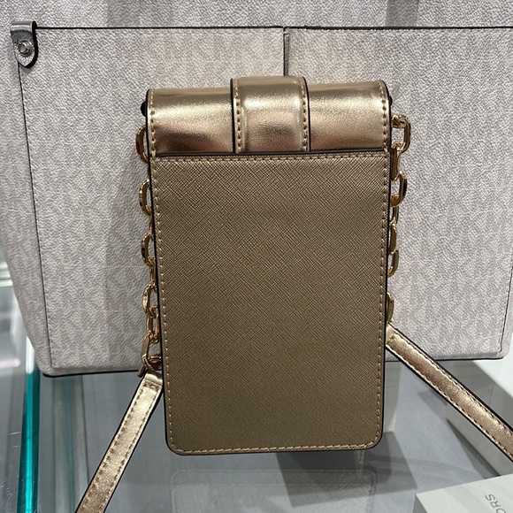 MICHAEL KORS WOMENS FASHION IPHONE SAMSUNG CASE PHONE HOLDER CROSSBODY BAG PURSE - Picture 5 of 16